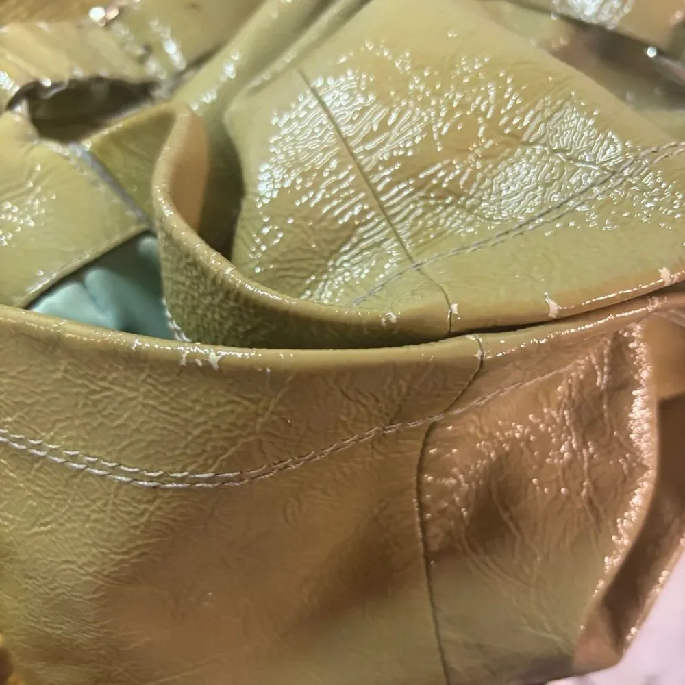 Coach Peyton Green‎ Patent Shoulder Bag